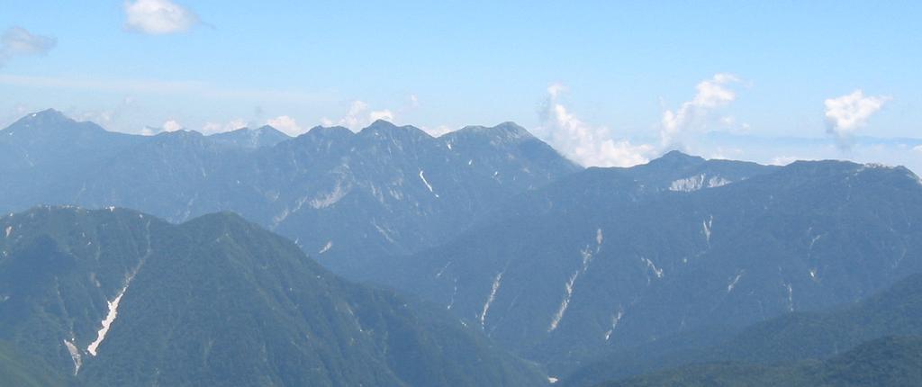 薬師岳頂上にて
