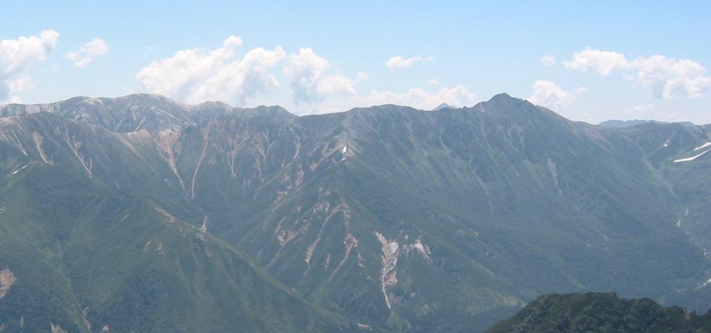 薬師岳頂上にて